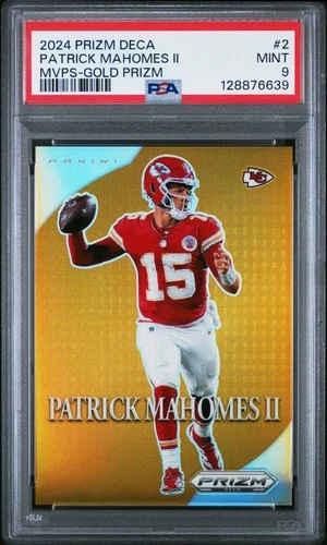 2024 Prizm Deca - Most Valuable Players Patrick Mahomes II #2 Gold SSP /10