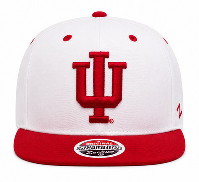 Indiana Hoosiers NCAA Zephyr White Two-Tone Adjustable Snapback Hat NWT
