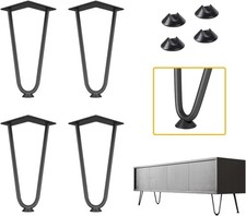 Hairpin Furniture Legs 8 inch 3/8" Solid Metal Steel Firm Welding Home DIY fo...