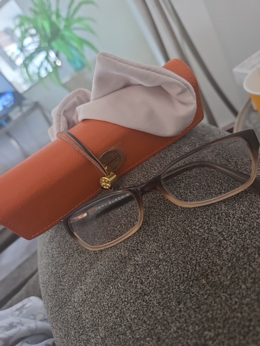 Tory Burch Women's Eyeglasses Frames TY2003 858 51-18-135 Brown Fade w/ Case thumbnail 2