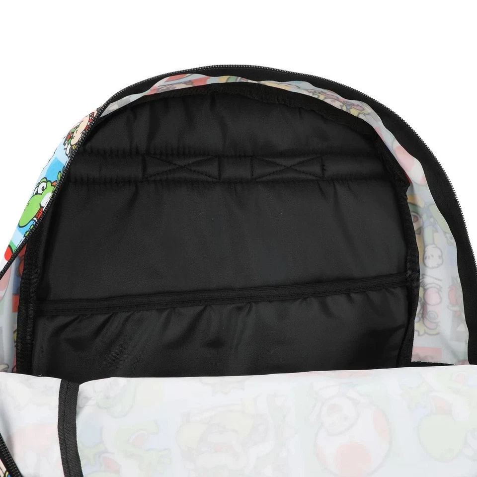 Mochila Super Mario 17" Bolso con Funda Acolchada para Laptop y Correas Reflectantes Nueva Foto 3 de 4