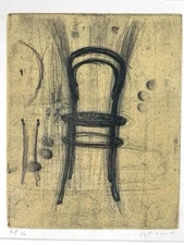 YIGAL OZERI-SIGNED ARTIST PROOF ETCHING 1997