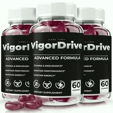 (3 Pack) Vigor Drive Gummies, VigorDrive for Men, Male Health Support Supplement
