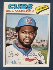 1977 Topps Bill Madlock Chicago Cub Baseball card #250 (NMT)