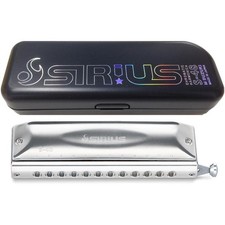 Suzuki Sirius S-48S Chromatic Harmonica 12-Hole 48-Note Short-Stroke with Case