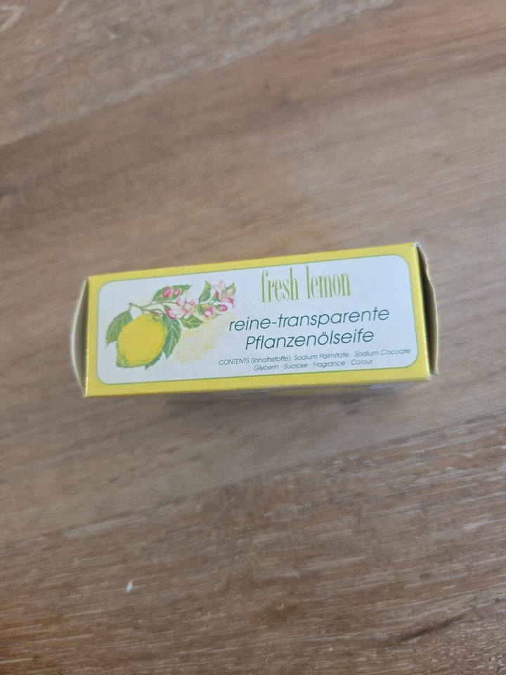 复古 Kappus 新鲜柠檬透明香皂 - 纯蔬菜基 - 4.2 盎司 (119 克) — 第 2/4 张图片