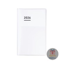 Kokuyo Jibun Techo 2026 A5 Slim Diary Planner Monthly Weekly White Ni-JCD1W-26