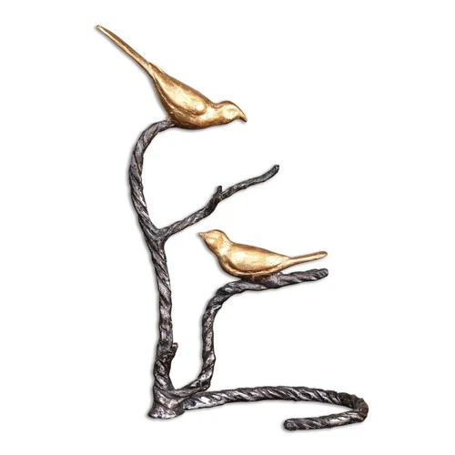 Birds On A Limb Sculpture - Picture 1 of 2