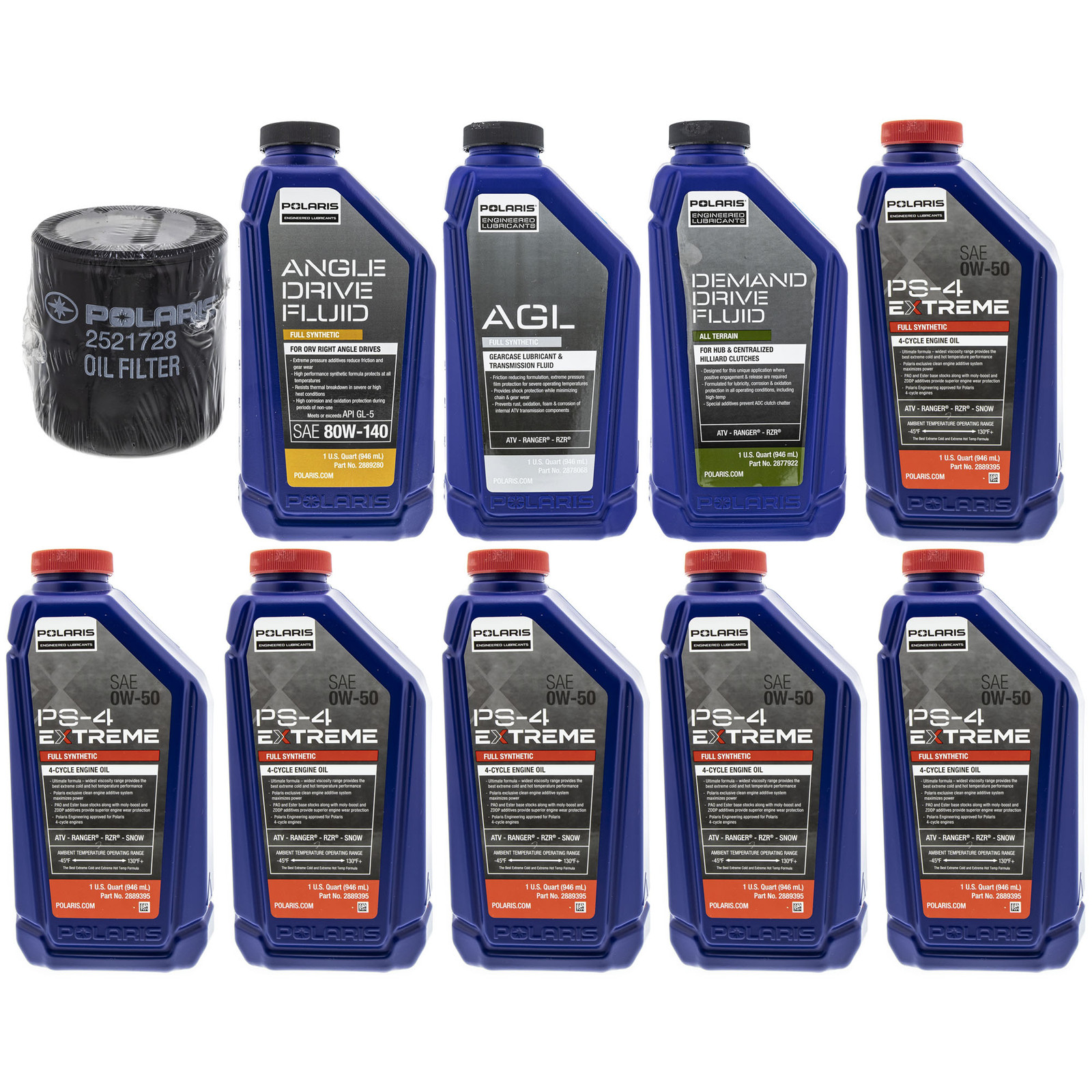 Change Kit Filter Agl Drive Rzr Pro R 2521728