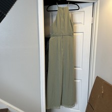 davids bridal Non Tailored Bridesmaid dress In Custom Color - Soft Green Size 6