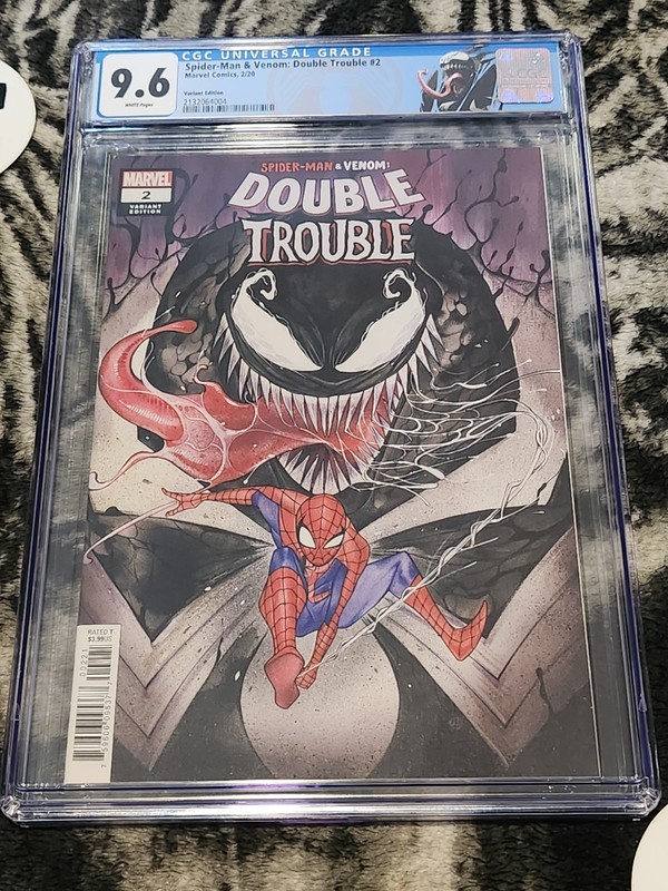 Spiderman & Venom: Double Trouble. Peach Momoka Variant! CGC 9.6! Venom label!