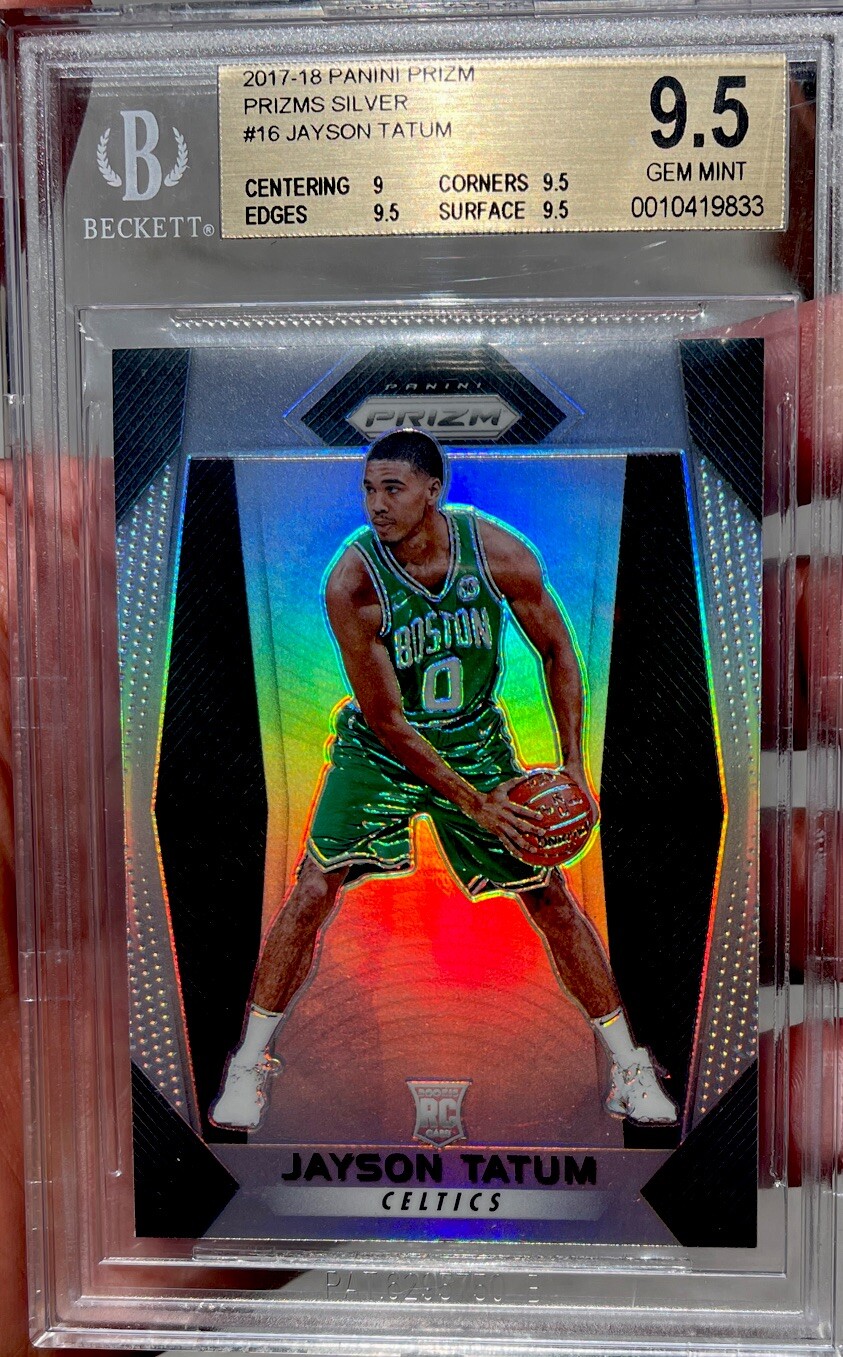 2017 Panini Prizm Silver Rookie Jayson Tatum Prizms BGS 9.5 Gem Mint Celtics RC