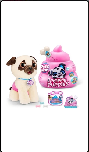 Pets Alive Pooping Puppies Interactive Plush by ZURU - Picture 8 of 11