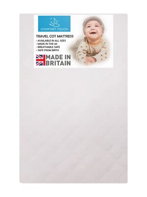 Baby Travel Mattress 95 x 65 x 5 cm with Removable Hypoallergenic Care Cover