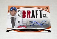 2008 Bowman Draft Day Issue Dual Relic Autograph Eric Gordon RC (#/25)  Rookie