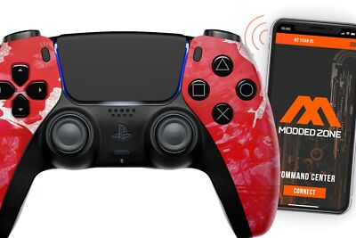 ModdedZone BLOODY HANDS Smart Rapid Fire PRO Modded Controllerfor PS5 FPS