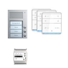 TCS PSC2330-0000 Türsprechanlage Set 3 Wohneinheiten Tasta 2-Draht Sprechanlage
