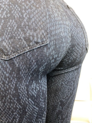 CJ BY COOKIE JOHNSON Womens Mid.Python Snake Design Legging Jeans SZ 27 RQ30 - Picture 5 of 9