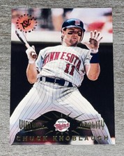 Chuck Knoblauch 1995 Stadium Club Virtual Reality Twins #123   *H410*