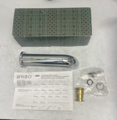 New Brizo RP814335PC Litzelm Linear Round Non-Diverter Tub Spout Scratch & Dent