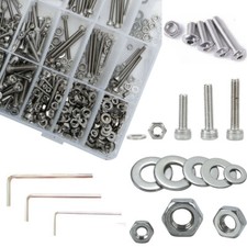 1080PCS Stainless Steel Button Head Allen Bolt Hex Socket Cap Screws M2 M3 M4 UK