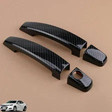 Carbon Fiber 2pc Door Handle Cover Trim Accessories For Chevrolet Camaro 2010-15