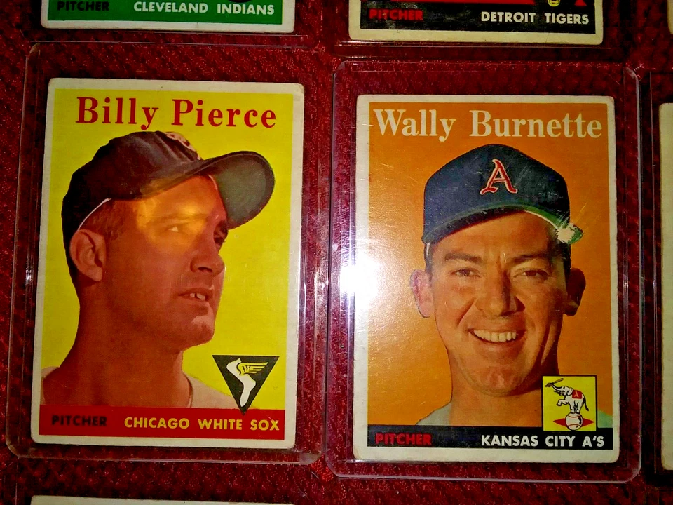 VINTAGE MLB 1958 TOPPS: SERIES #1 VARS & 1959 TOPPS RICHIE ASHBURN HOF LOT OF 12 - Image 3 of 4