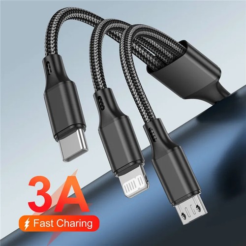 Multiple 3 in 1 USB Cable Phone Charger USB
