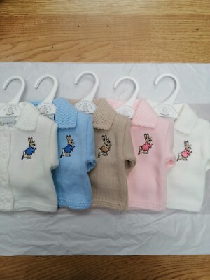 Baby Jungen Mädchen Peter Kaninchen Strickjacken Löwenzahn 5 Farben 4 Größen