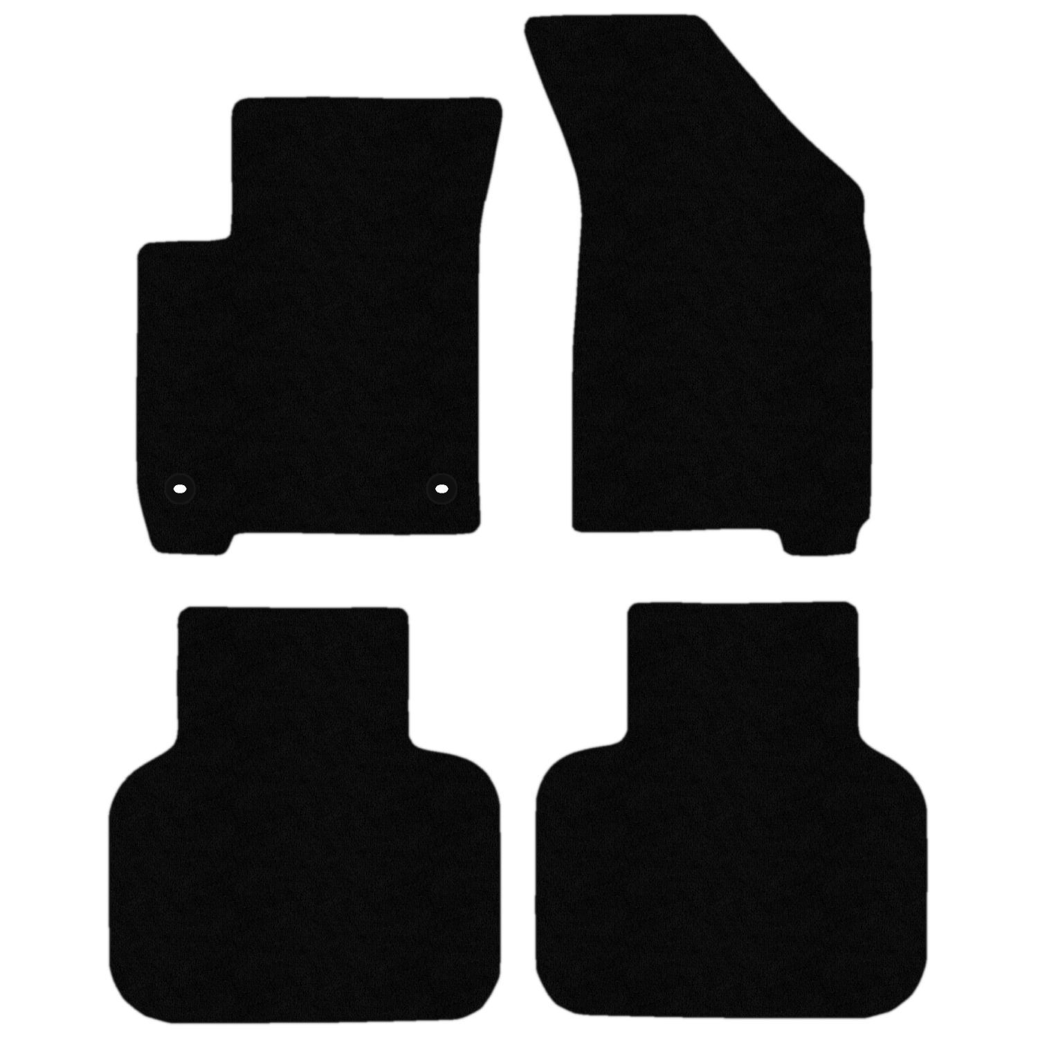 Tapis de sol moquette STREAK rouge avec liseré sport pour Dodge Journey I