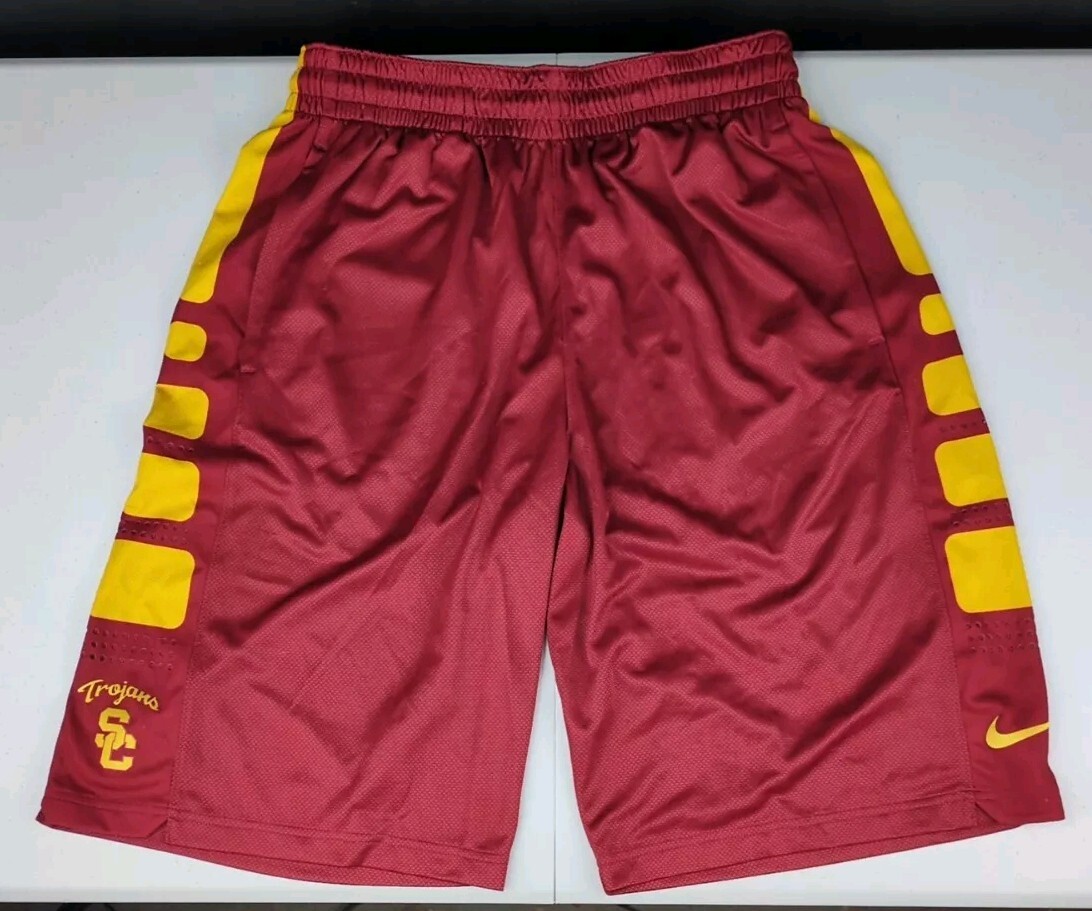 Nike Elite Basketball USC Trojans Dri-Fit Shorts Mens Size Medium
