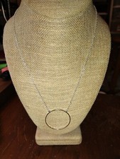 LELE SADOUGHI SILVERTONE RING NECKLACE- 2 