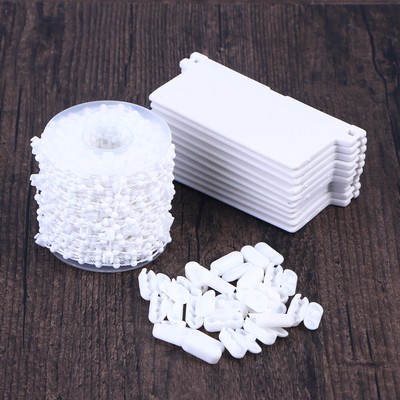 20M Beaded Buckle Beads Vertical Blind Vane Tabs Blind Fixer