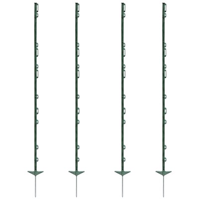120x Weidezaunpfähle 156cm Kunststoffpfähle Weidezaunpfahl Koppelpfahl grün