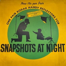 Vintage Antique Kodak Handy Reflectors Snapshots At Night Camera Flash 