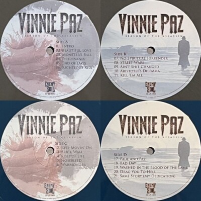 Vinnie Paz / Season Of The Assassin Vinyl 2014 US 2LP Enemy Soil