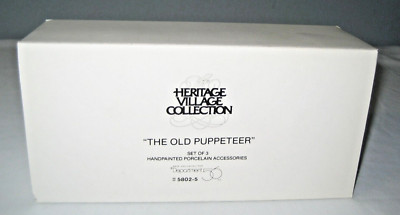 Dept 56 Heritage Village Collection The Old Puppeteer 5802-5 (set of 3)