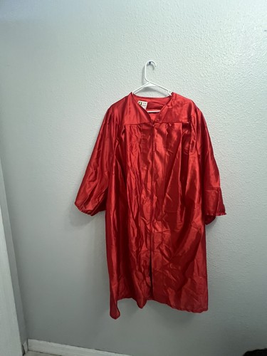 Graduation Shiny Red Graduation Gown & Cap