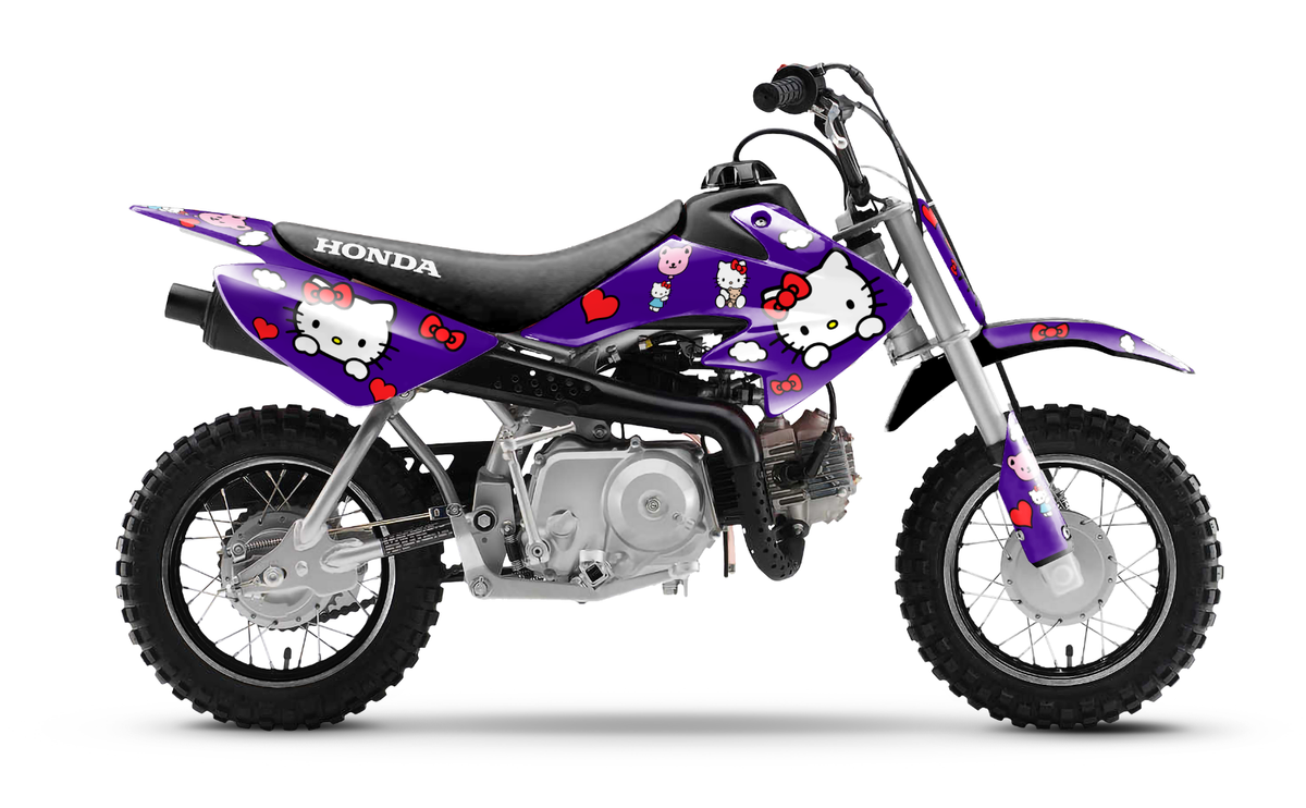 Pink Pitbike 50 Crf 50 Plastics Graphics Kit For Honda CRF50 (2013