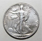 S12 - United States 50 Cents Walking Liberty 1943-D Extremely Fine + Silver Coin
