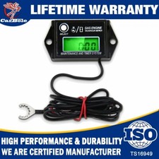 New Tiny Tach Digital Mini Hour Meter Tachometer Job Timer Adjustable Resettable