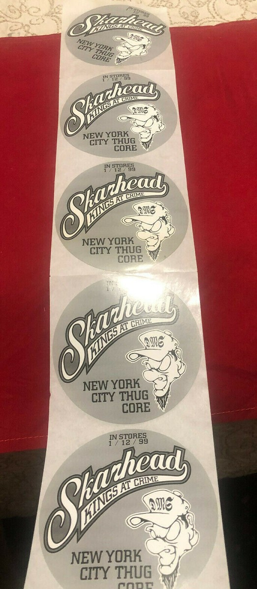Skarhead Kings At Crime Lot of 5 Promo Stickers 1999 NYHC