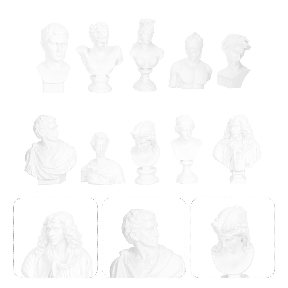 10 Pcs Unique Resin Statue Character Figure David Sculpture eBay