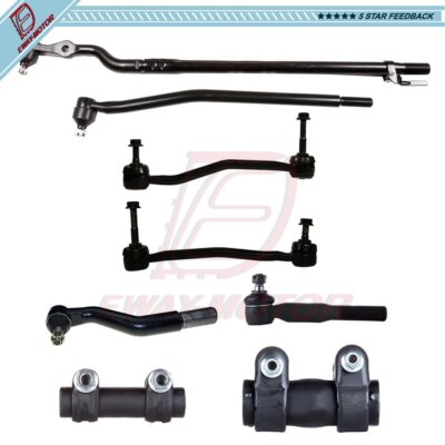 8pcs Front Tie Rod Ends Sway Bar Links For 2000 - 2005 Ford Excursion F-250 4WD
