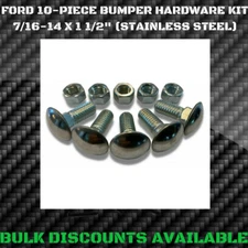 1953-1997 Ford F100 F200 F150 F250 F350 Front / Rear Chrome BUMPER BOLTS 7/16-14