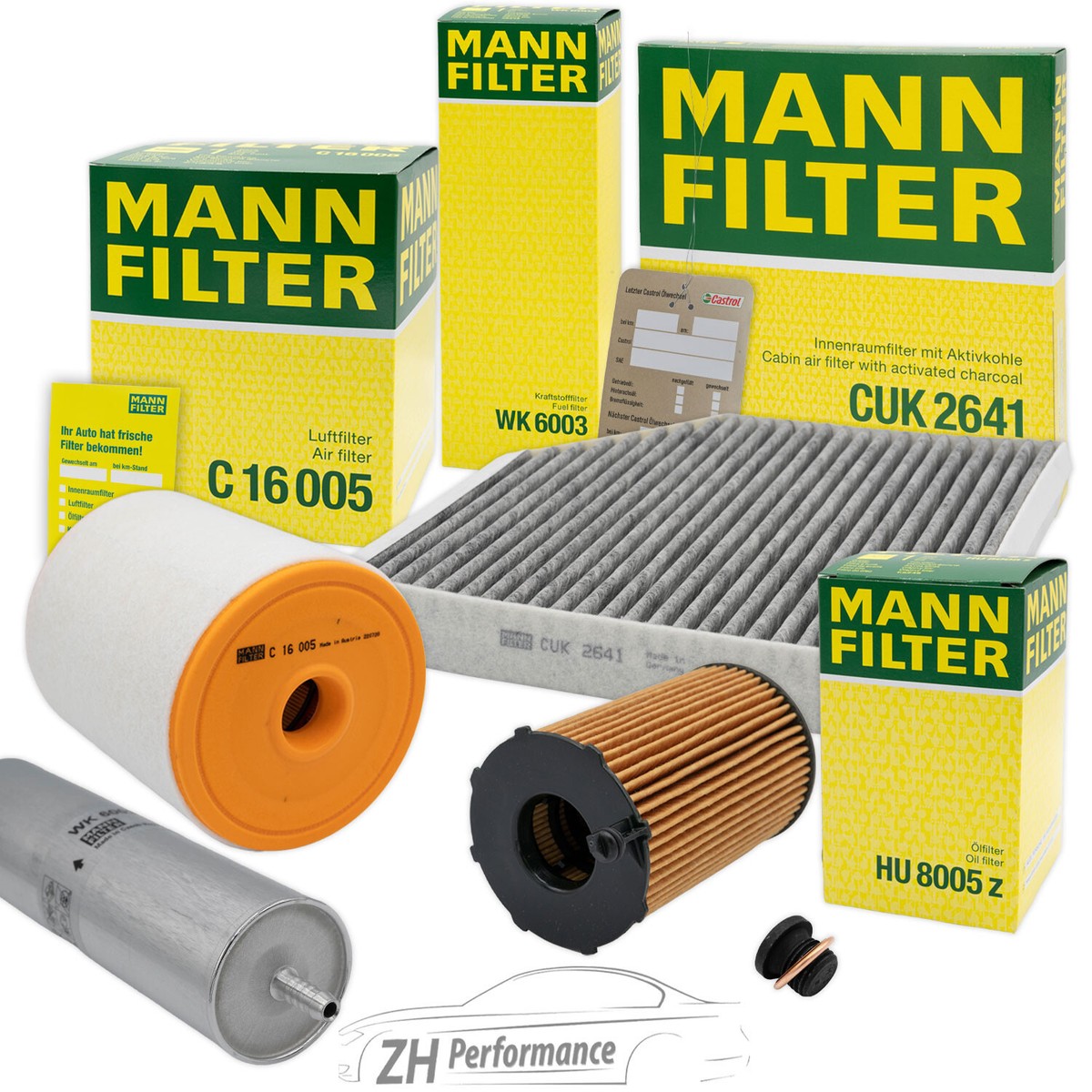 Komplettes Inspektionspaket Mit Ölfilter, Luftfilter & Innenraumfilter - Wartungsset Für Fahrzeuge