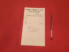 Herbert Cornell & Son Auctioneers Valuers Ipswich  1936  receipt  R36449