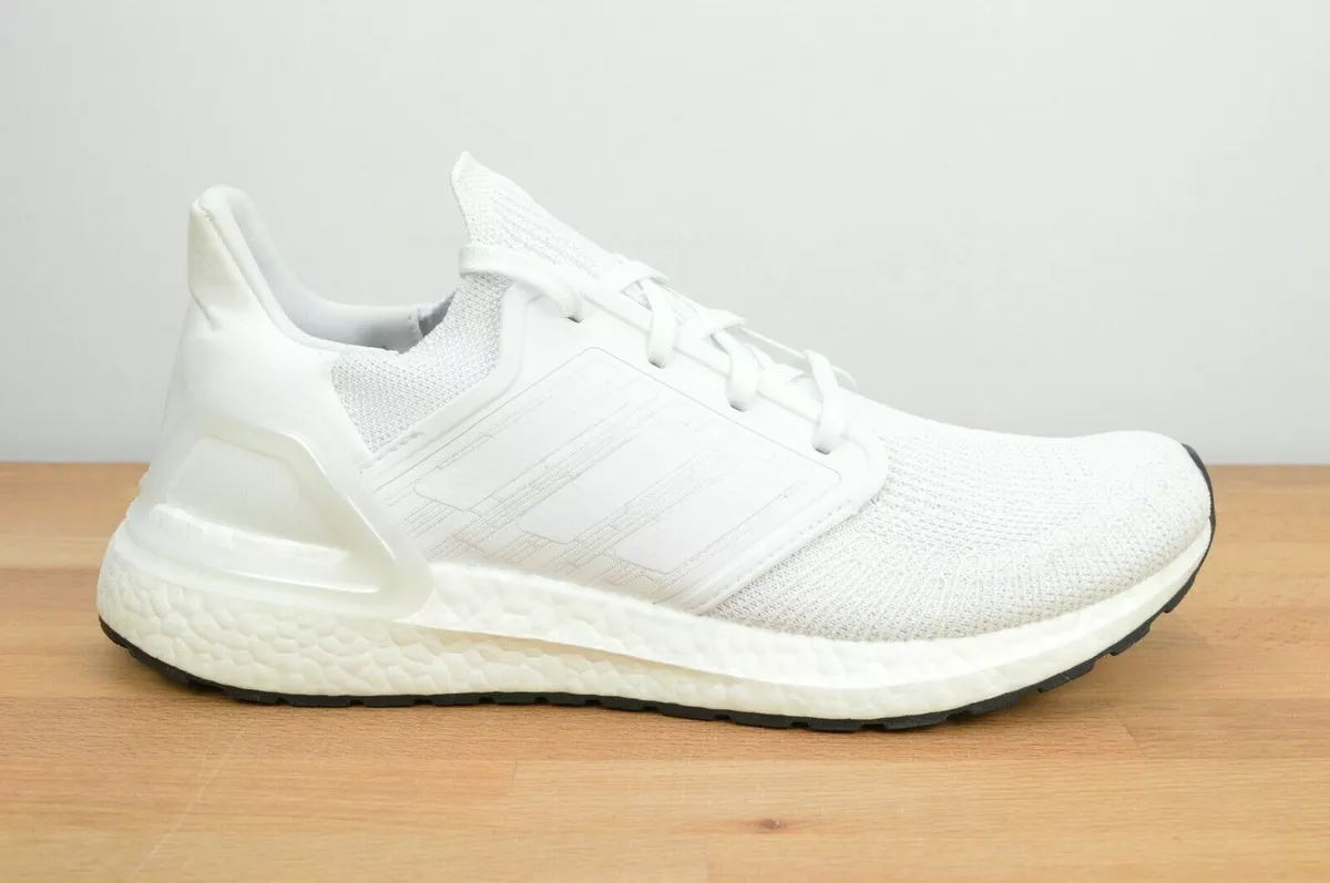 adidas UltraBOOST 20 Triple White Men's Multi Size Black Training Running  EF1042