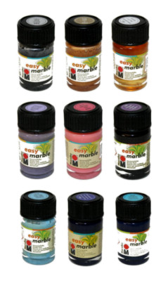 Marmorierfarbe (230 /L) 15ml Easy Marble Farbe zum Marmorieren, Marabu