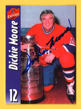 Dickie Moore Signed Autograph Auto Molson Promo